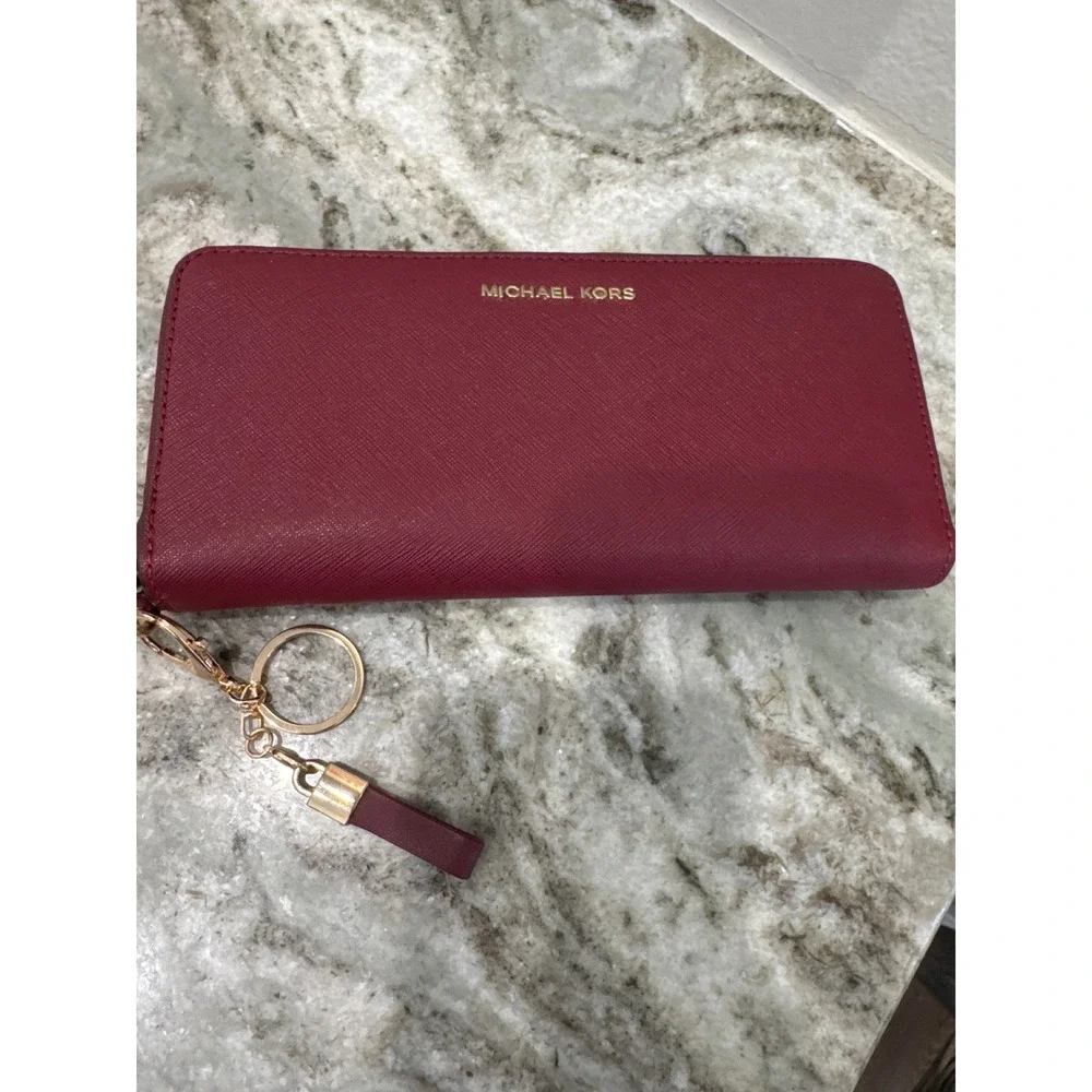 Saffiano leather MICHAEL Michael Kors Jet Set Travel Continental Wallet
